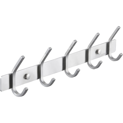 American Imaginations AI-36126 15" Brushed Steel Rectangular Wall Mount Transitional Robe Hook