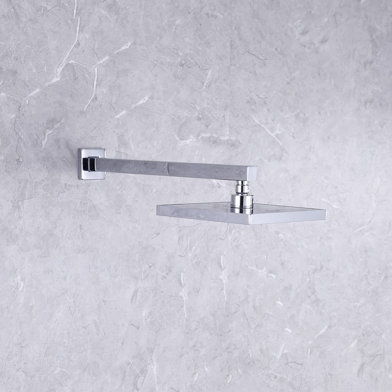 American Imaginations AI-36179 3" Polished Chrome Rectangular Wall Mount Modern Shower Arm