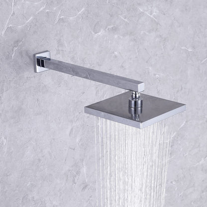 American Imaginations AI-36179 3" Polished Chrome Rectangular Wall Mount Modern Shower Arm