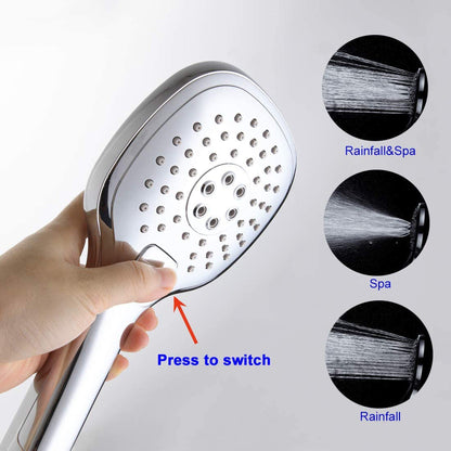 American Imaginations AI-36237 12" Chrome Unique Brass Modern Shower Kit