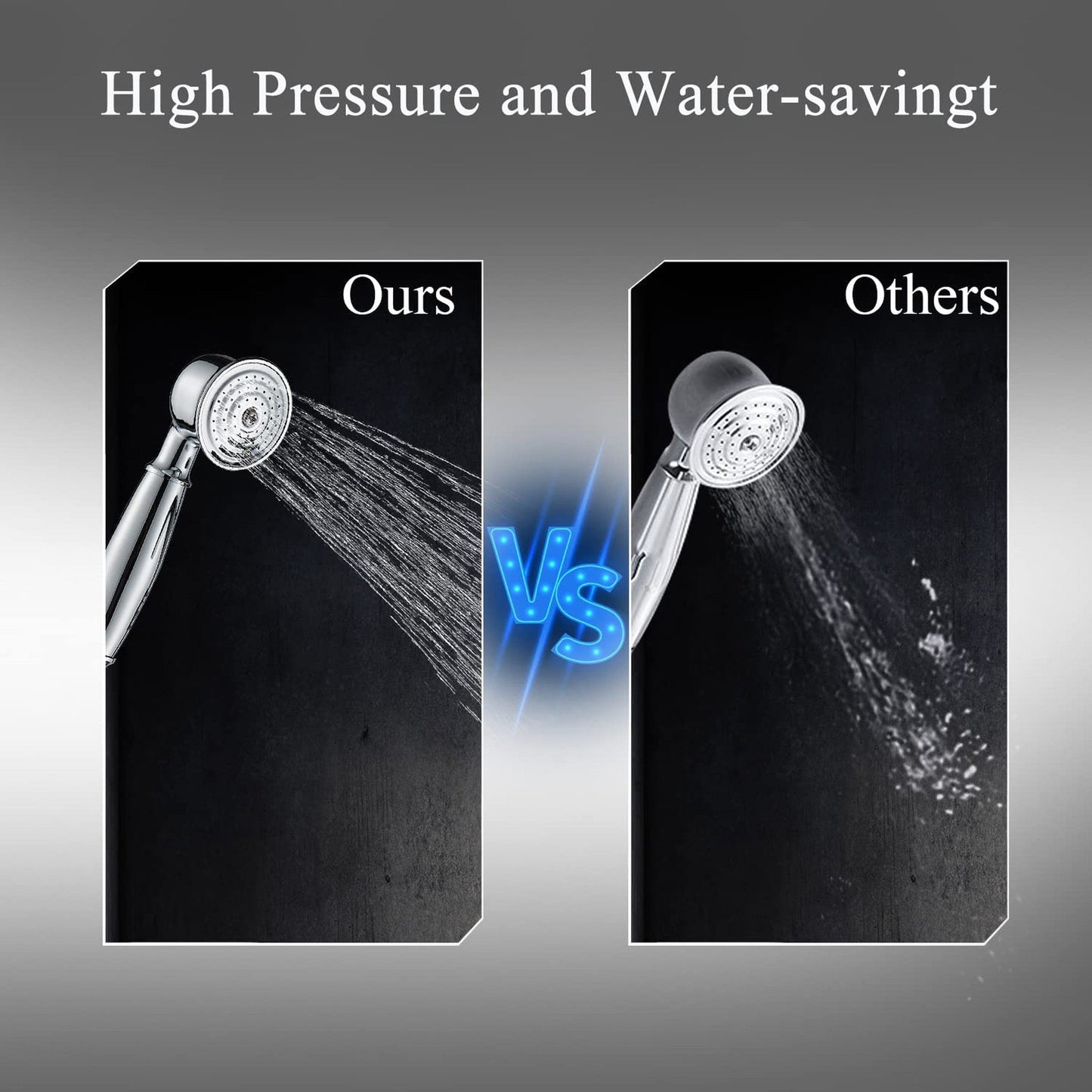 American Imaginations AI-36245 6" Chrome Curved Brass-Ceramic Modern Bathtub Shower Faucet