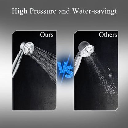 American Imaginations AI-36245 6" Chrome Curved Brass-Ceramic Modern Bathtub Shower Faucet