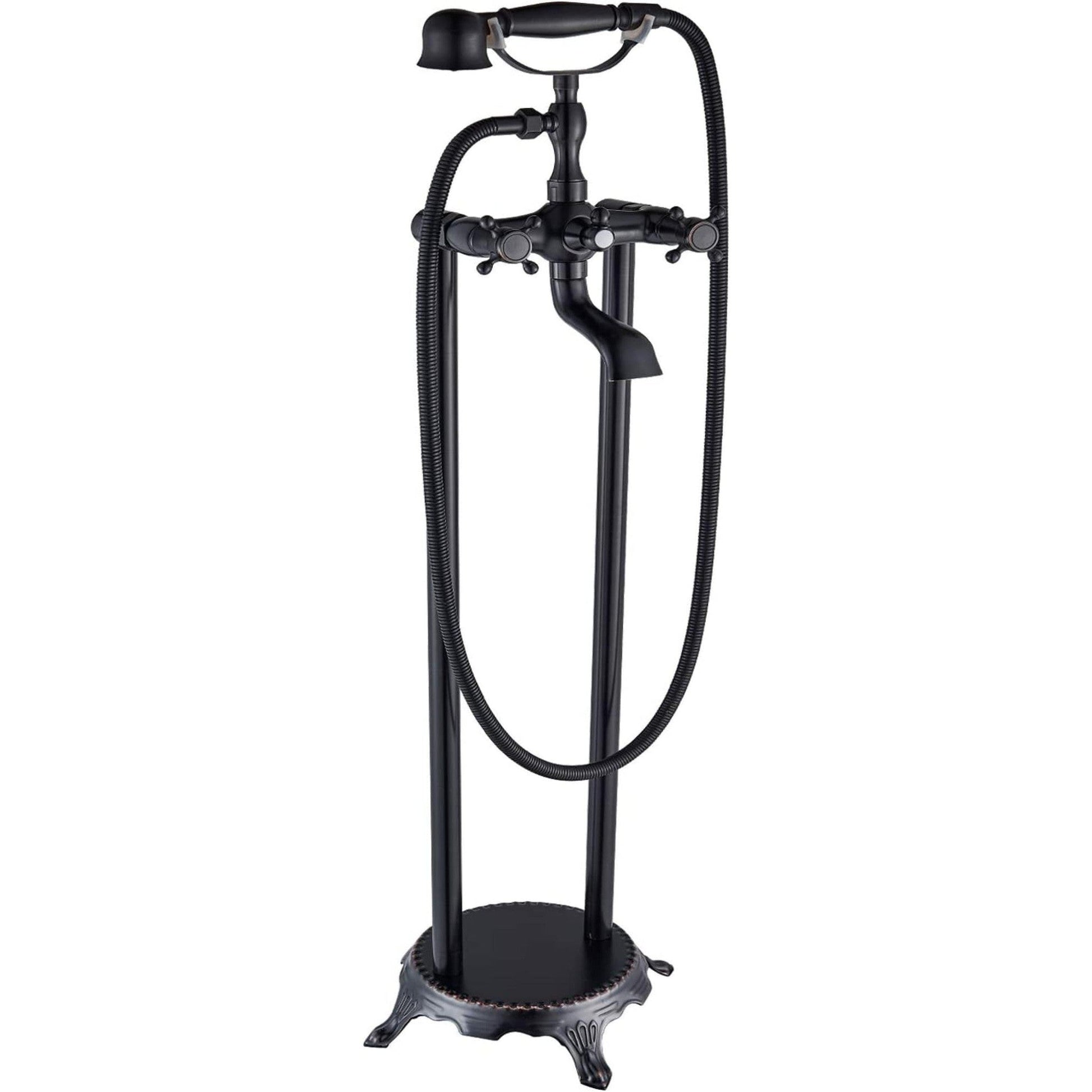 American Imaginations AI-36252 6" Oil Rubbed Bronze Unique Brass Modern Bathtub Shower Faucet