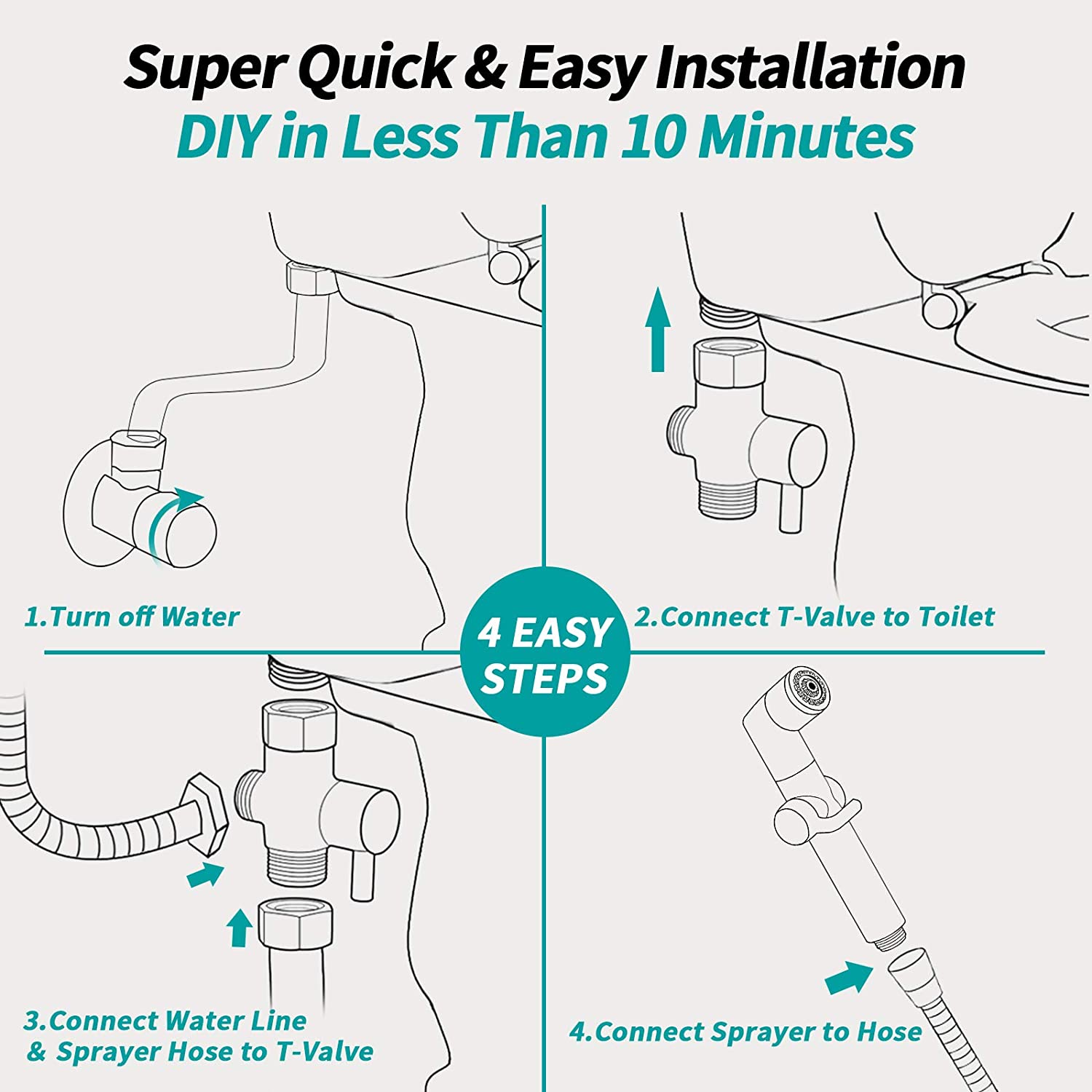 American Imaginations AI-36518 2" Chrome Rectangular Wall Mount Modern Handheld Bidet