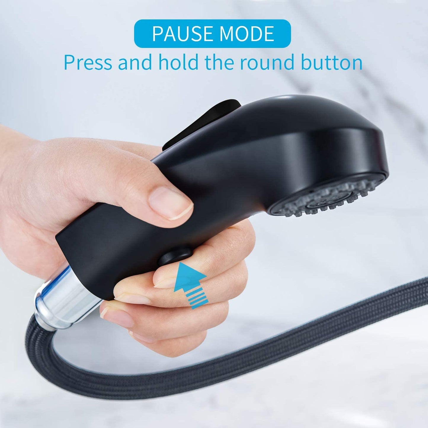 American Imaginations AI-36529 2" Black Unique Stainless Steel Modern Bathroom Sink Faucet