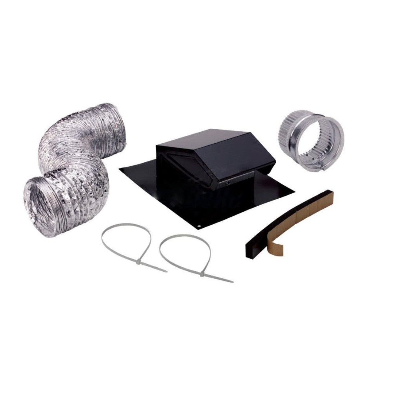 American Imaginations AI-37306 1" Black Unique Ceiling Mount Modern Bath Fan Installation Kit