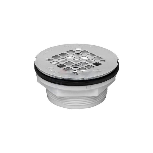 American Imaginations AI-37795 2" Beige-Chrome Round Drop In Modern Shower Drain