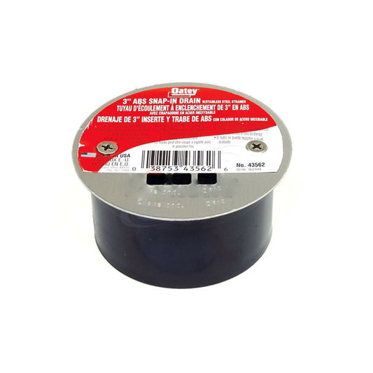 American Imaginations AI-38044 4" Black Round Drop In Modern Floor Drain