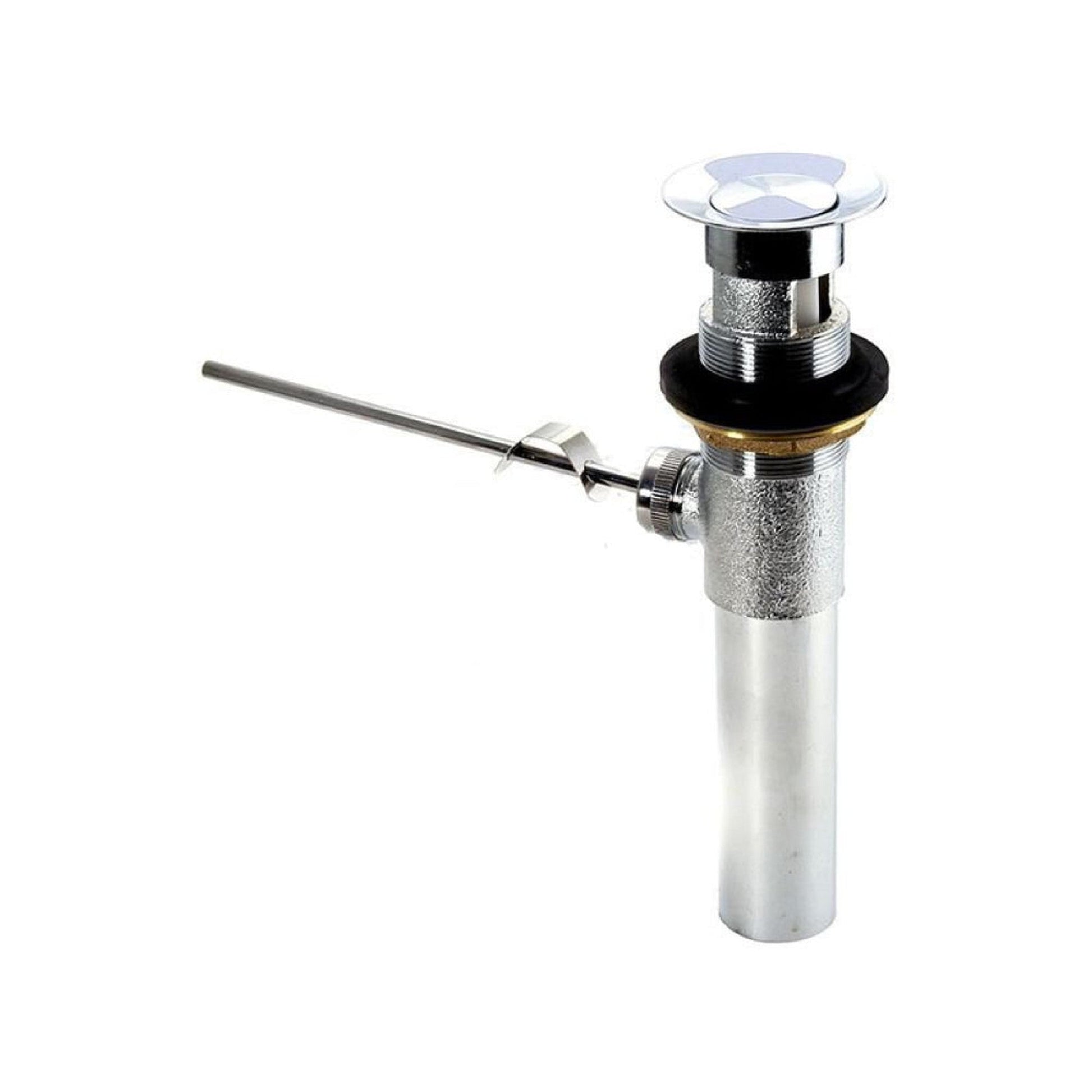 American Imaginations AI-38318 1" Chrome Round Stainless Steel-Brass Modern Bathroom Sink Drain