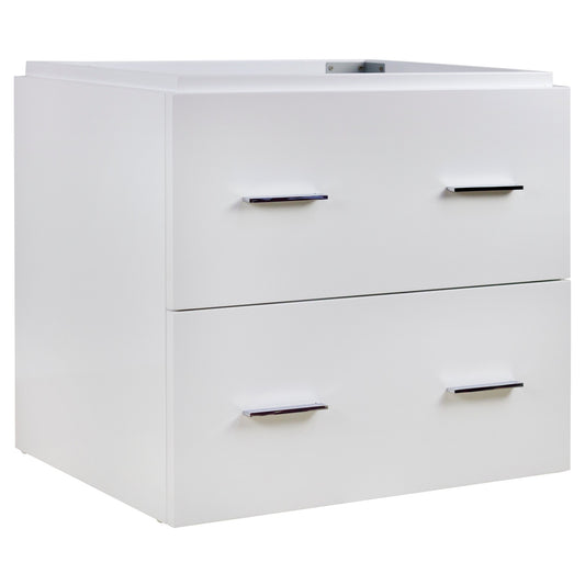 American Imaginations AI-541 23" White Rectangular Wall Mount Modern Vanity Base
