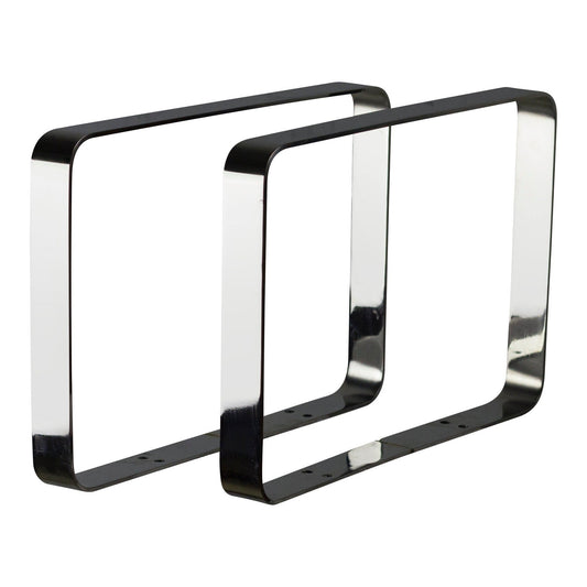 American Imaginations AI-542 2" Chrome Rectangular Floor Mount Modern Miscellaneous
