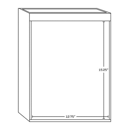 American Imaginations AI-549 14" White Rectangular Wall Mount Modern Modular Drawer