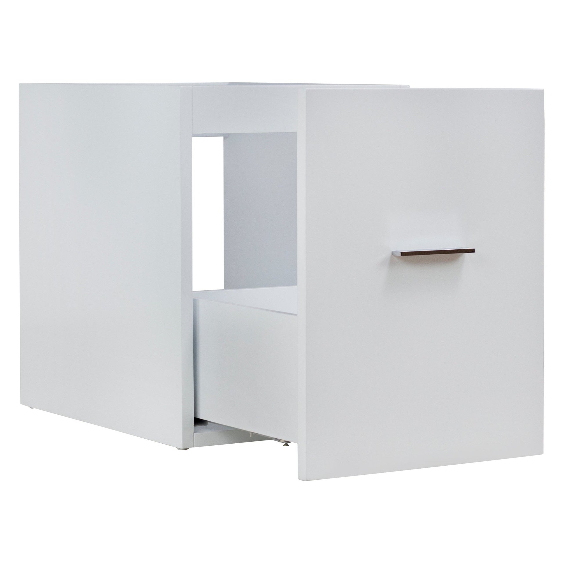American Imaginations AI-549 14" White Rectangular Wall Mount Modern Modular Drawer