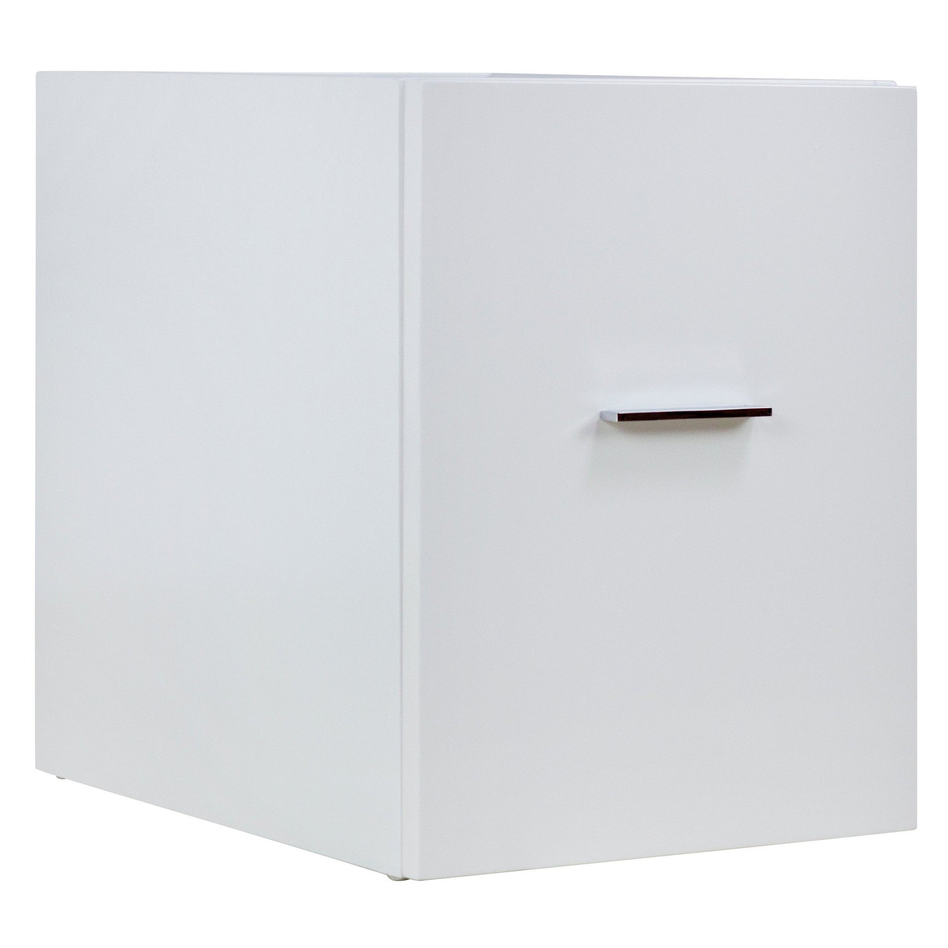 American Imaginations AI-549 14" White Rectangular Wall Mount Modern Modular Drawer