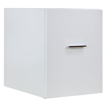 American Imaginations AI-549 14" White Rectangular Wall Mount Modern Modular Drawer
