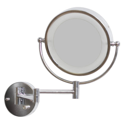 American Imaginations AI-557 21" Chrome Round Wall Mount Transitional Magnifying Mirror