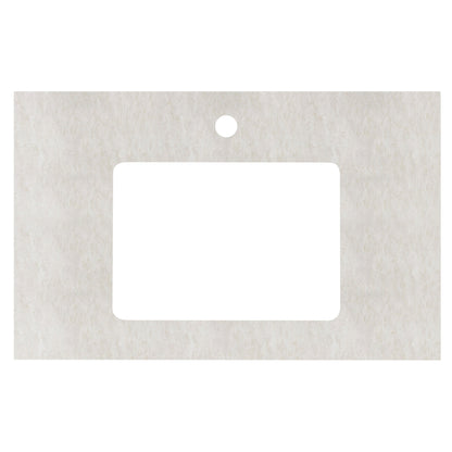 American Imaginations AI-576 31" Beige Rectangular Countertop Transitional Stone Top