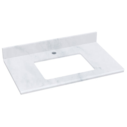 American Imaginations AI-577 31" Bianca Carara Rectangular Countertop Transitional Stone Top