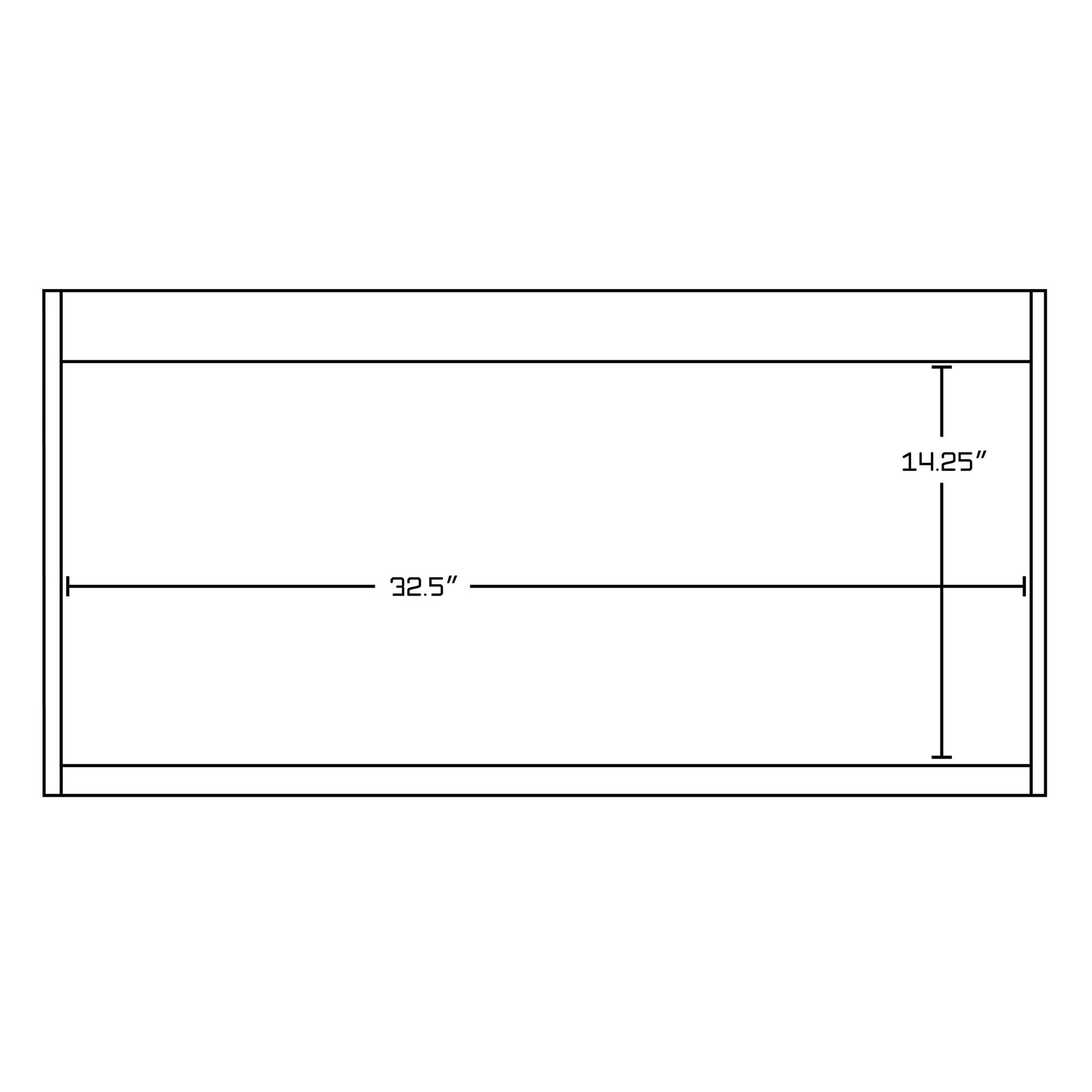 American Imaginations AI-605 35" Dawn Grey Rectangular Wall Mount Modern Vanity Base