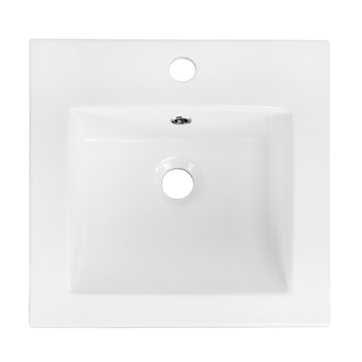 American Imaginations AI-647 21" White Rectangular Drop In Transitional Ceramic Top
