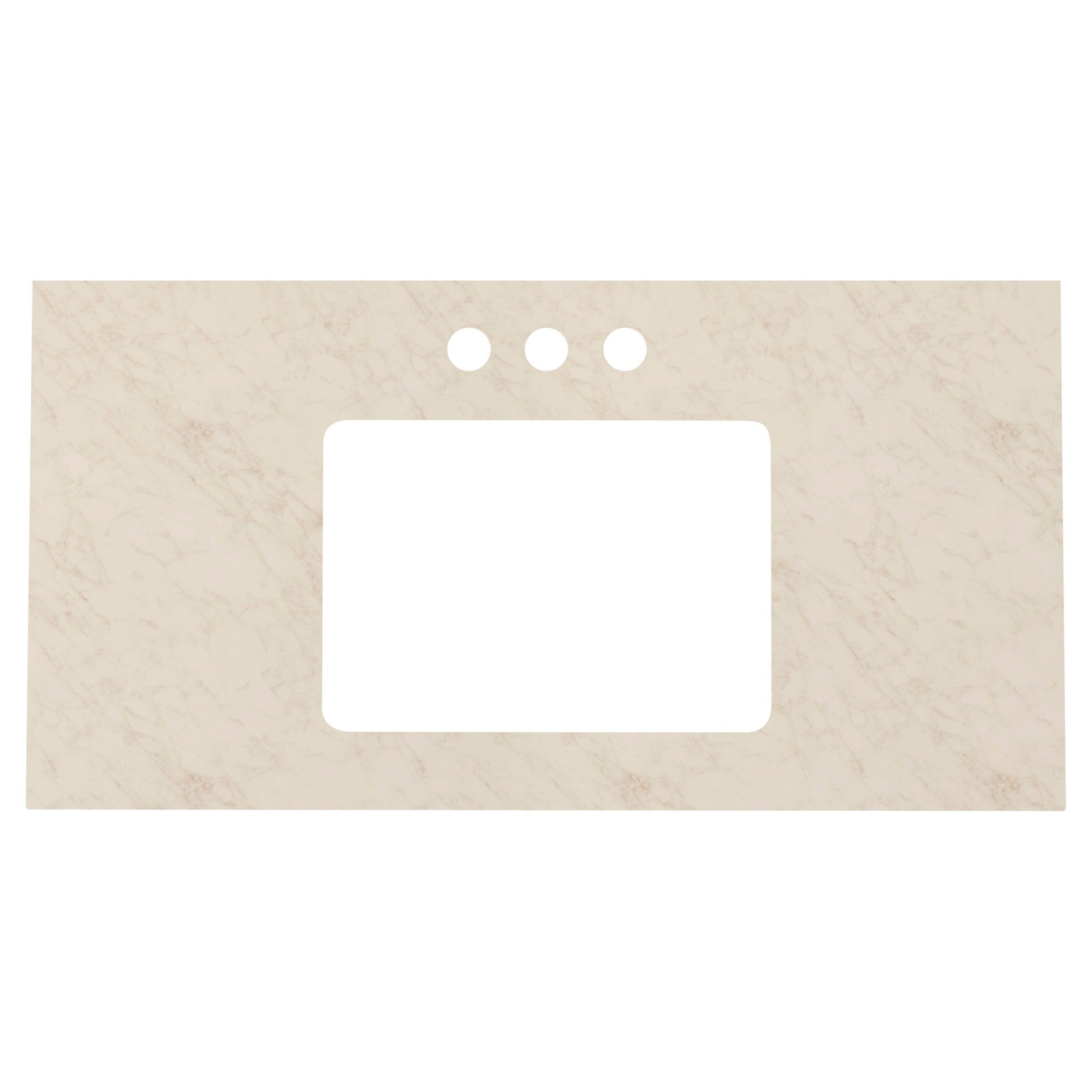 American Imaginations AI-677 36" Beige Rectangular Countertop Transitional Stone Top