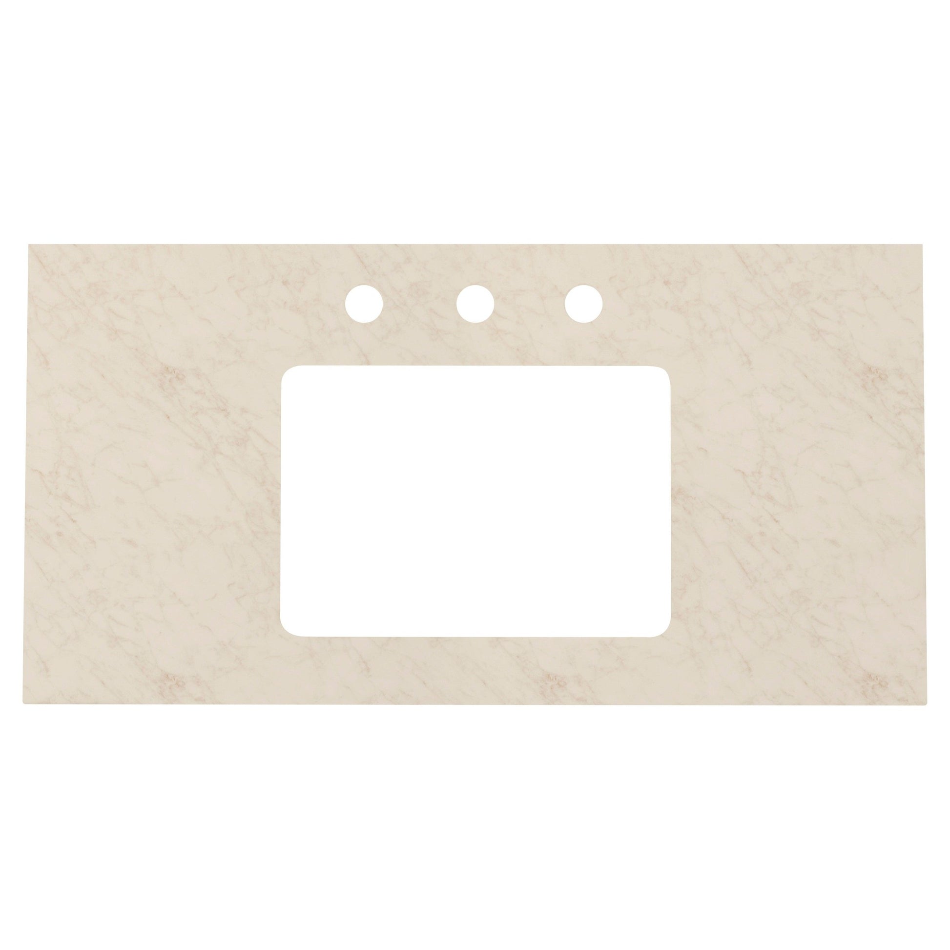 American Imaginations AI-678 36" Beige Rectangular Countertop Transitional Stone Top