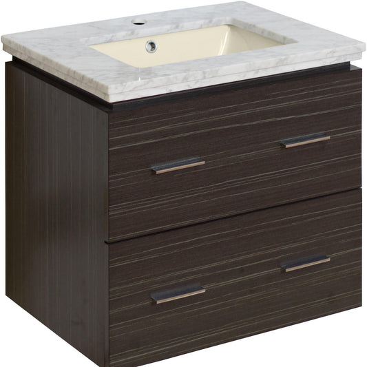 American Imaginations AI-725 24" Dawn Grey Rectangular Wall Mount Modern Vanity Set