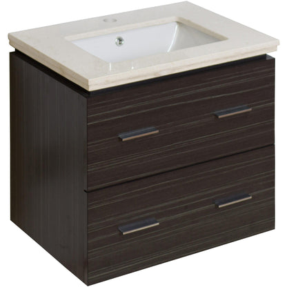 American Imaginations AI-727 24" Dawn Grey Rectangular Wall Mount Modern Vanity Set
