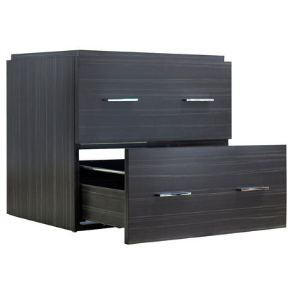 American Imaginations AI-728 24" Dawn Grey Rectangular Wall Mount Modern Vanity Set