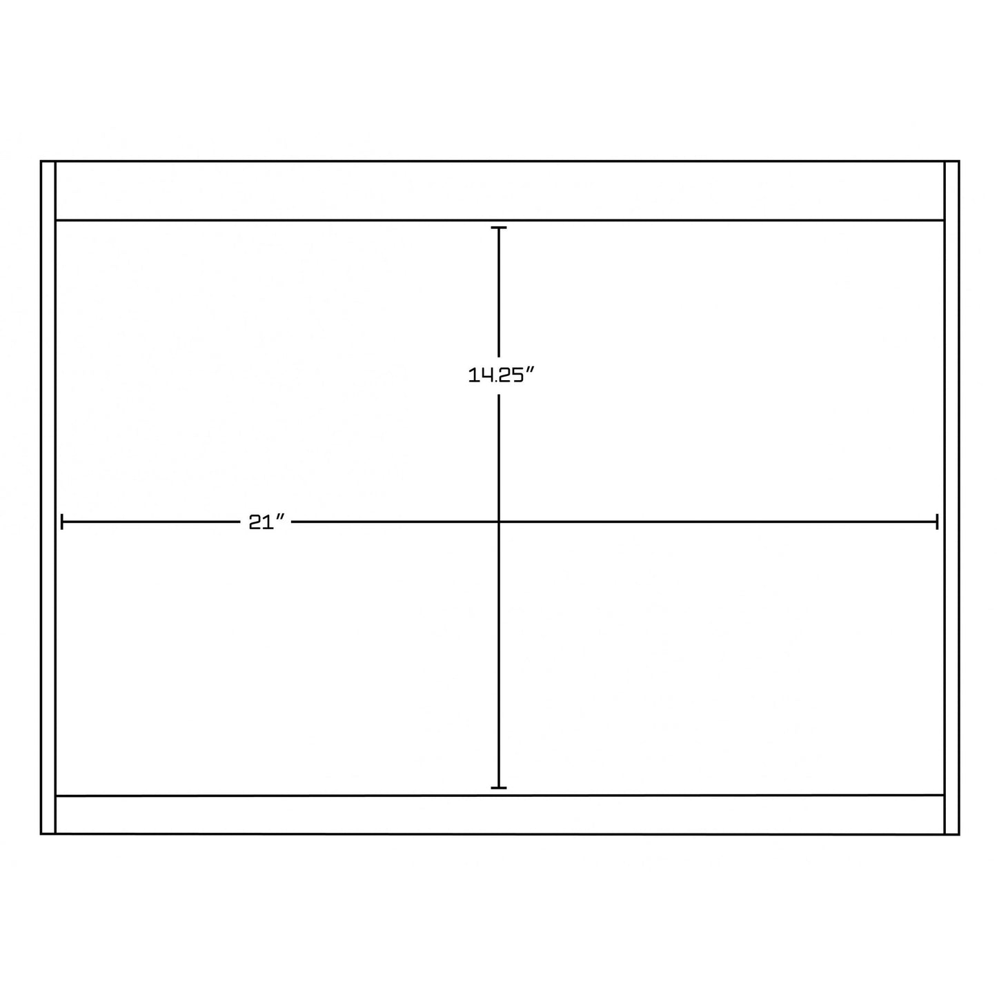 American Imaginations AI-728 24" Dawn Grey Rectangular Wall Mount Modern Vanity Set