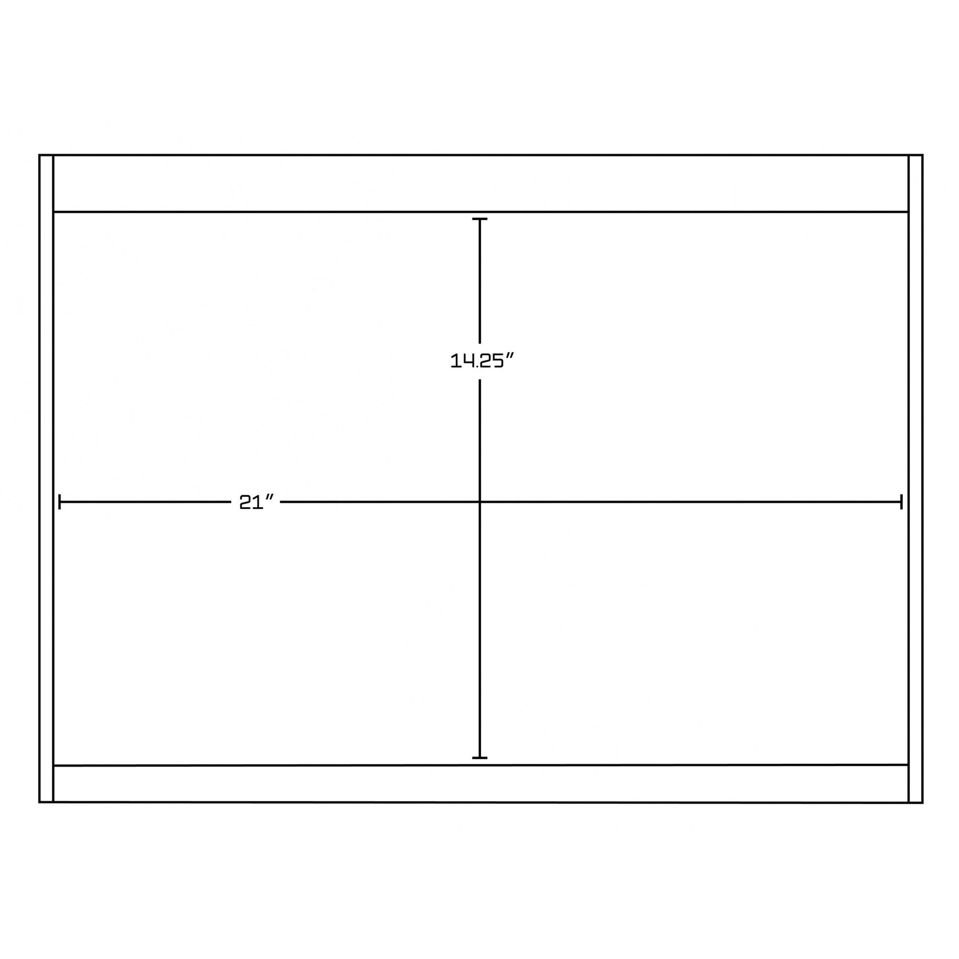 American Imaginations AI-728 24" Dawn Grey Rectangular Wall Mount Modern Vanity Set