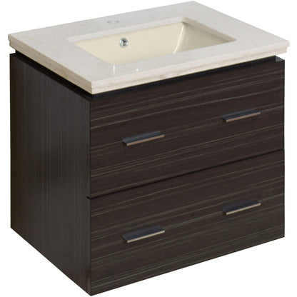 American Imaginations AI-728 24" Dawn Grey Rectangular Wall Mount Modern Vanity Set