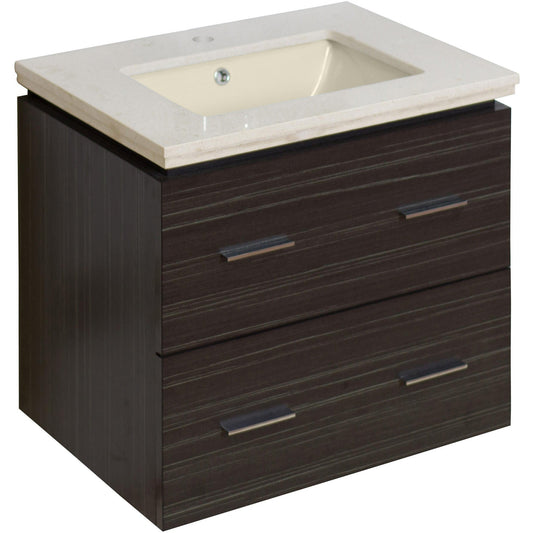American Imaginations AI-728 24" Dawn Grey Rectangular Wall Mount Modern Vanity Set