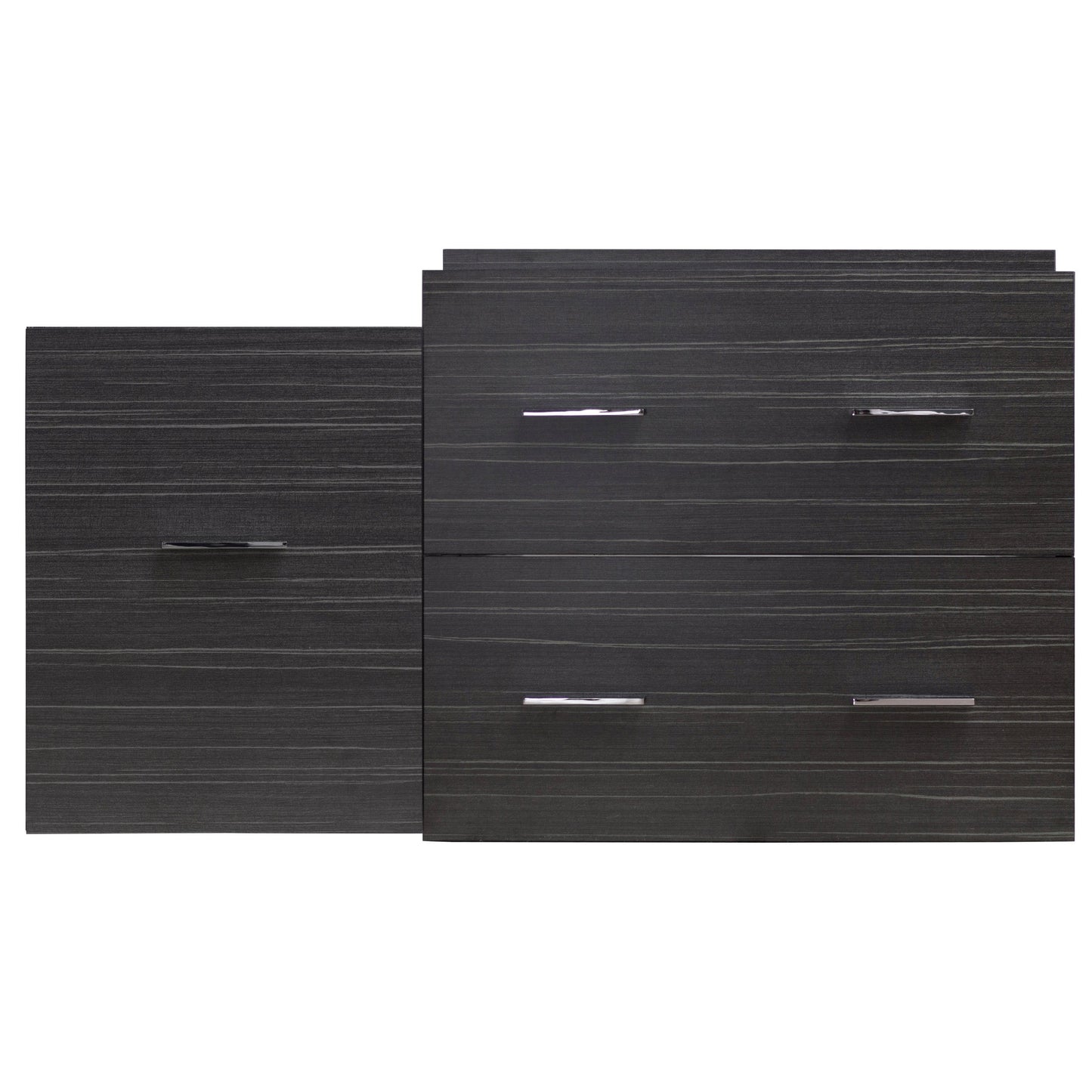 American Imaginations AI-754 37" Dawn Grey Rectangular Wall Mount Modern Vanity Base Set