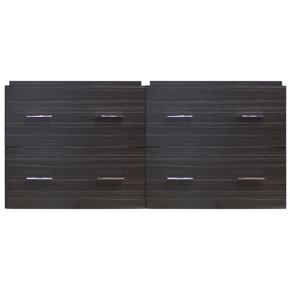 American Imaginations AI-756 47" Dawn Grey Rectangular Wall Mount Modern Vanity Base Set