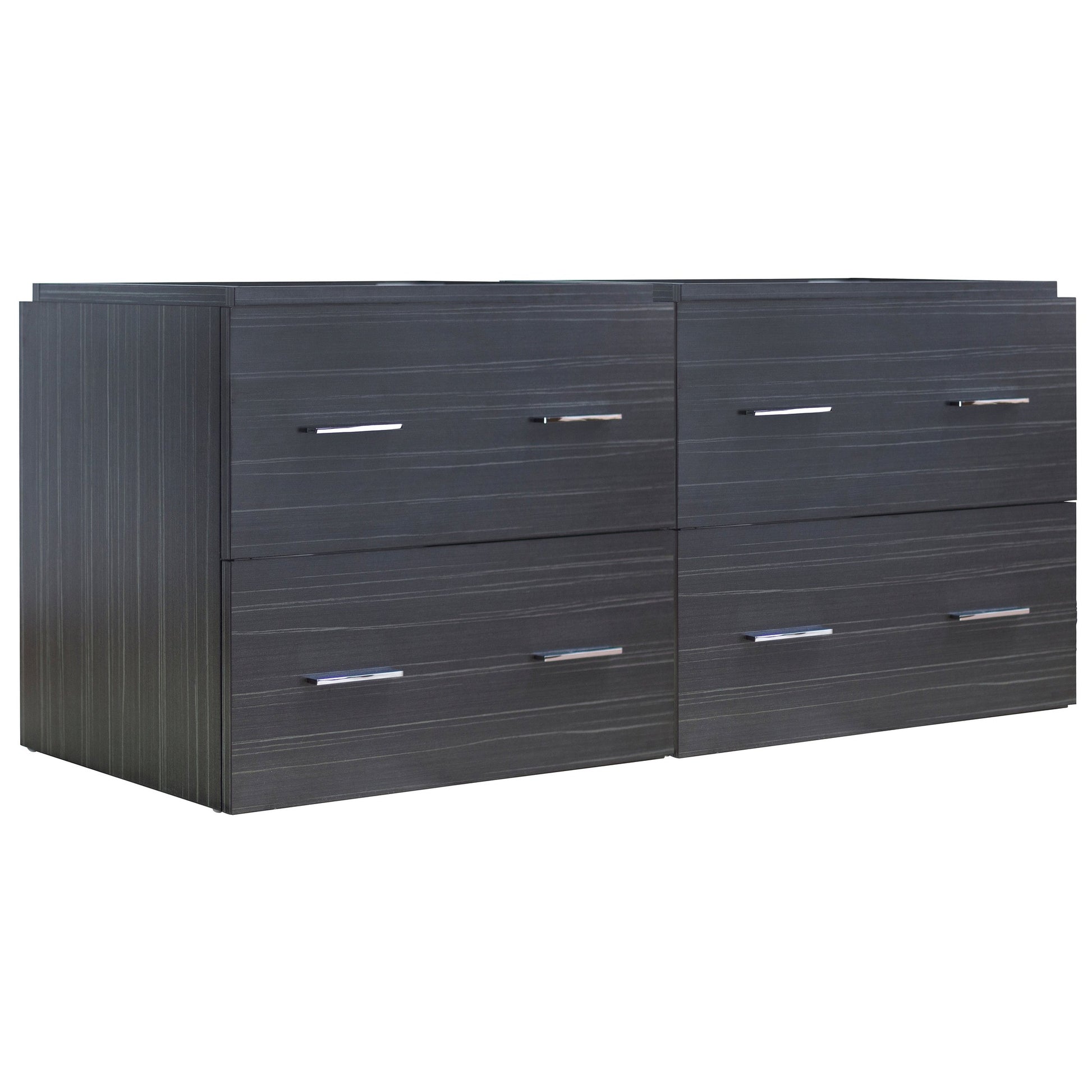 American Imaginations AI-756 47" Dawn Grey Rectangular Wall Mount Modern Vanity Base Set
