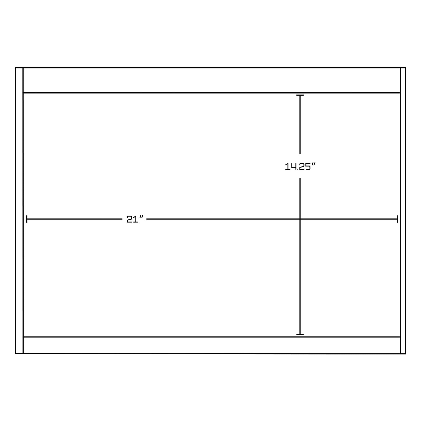 American Imaginations AI-757 47" White Rectangular Wall Mount Modern Vanity Base Set