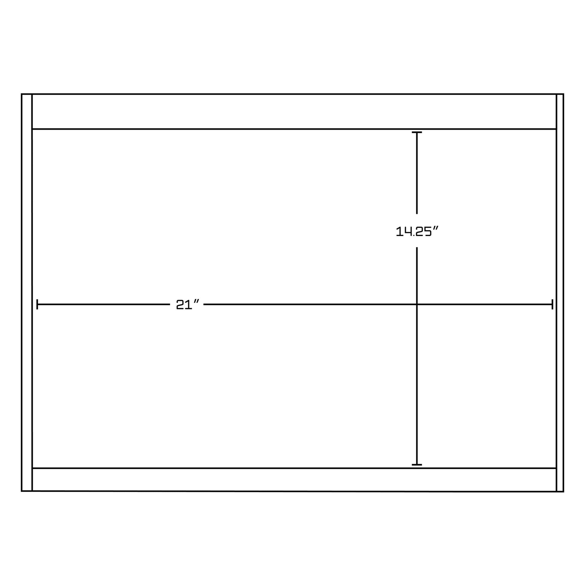 American Imaginations AI-757 47" White Rectangular Wall Mount Modern Vanity Base Set