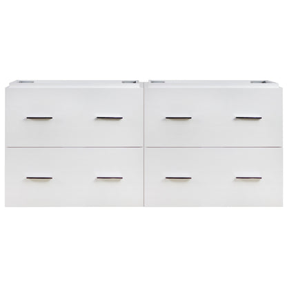 American Imaginations AI-757 47" White Rectangular Wall Mount Modern Vanity Base Set