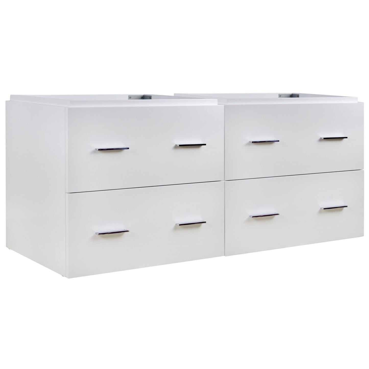 American Imaginations AI-757 47" White Rectangular Wall Mount Modern Vanity Base Set