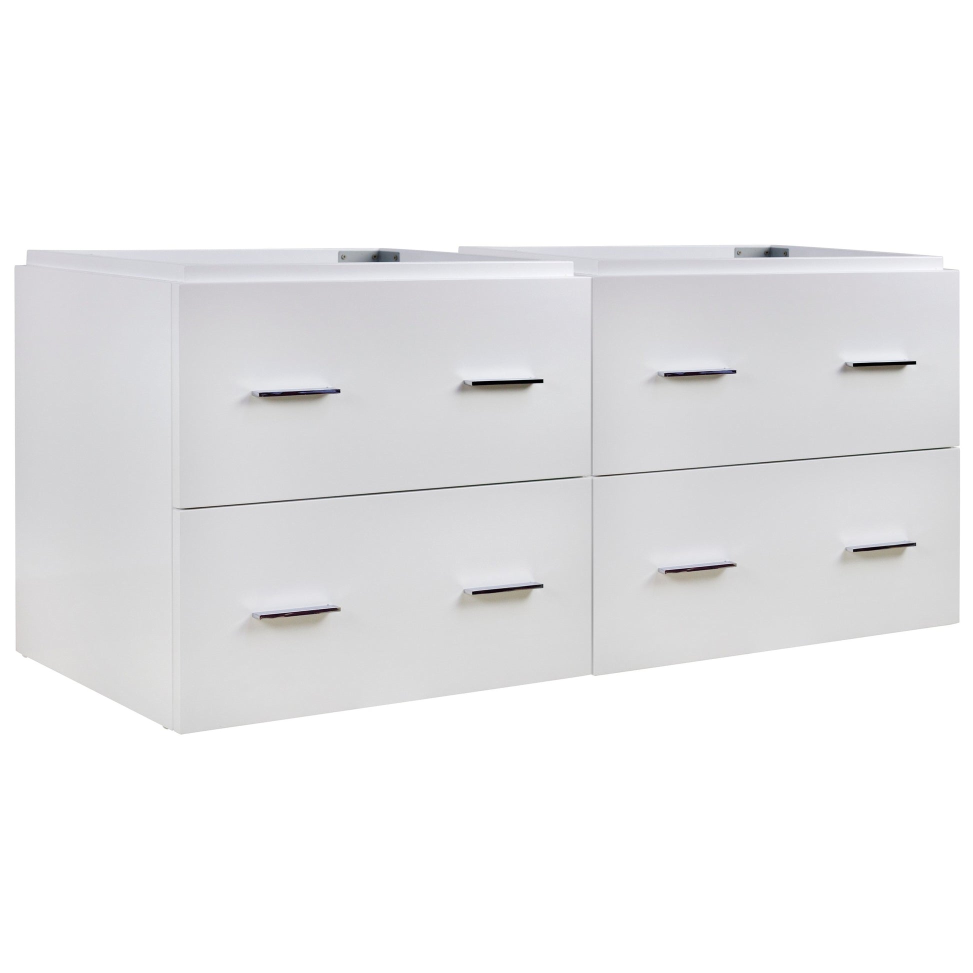 American Imaginations AI-757 47" White Rectangular Wall Mount Modern Vanity Base Set