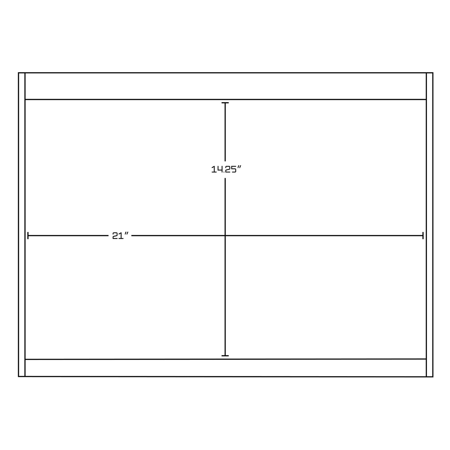 American Imaginations AI-8366 24" Dawn Grey Rectangular Wall Mount Modern Vanity Set