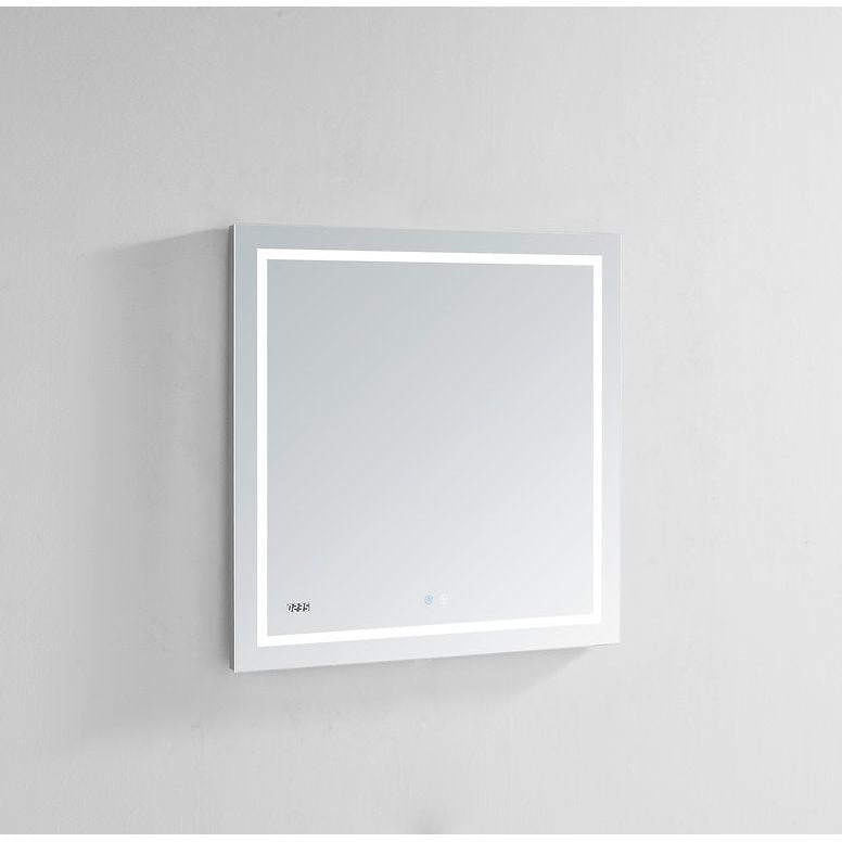 Aquadom Daytona 30" x 40" Rectangle Ultra-Slim Frame LED Lighted Bathroom Mirror With Defogger