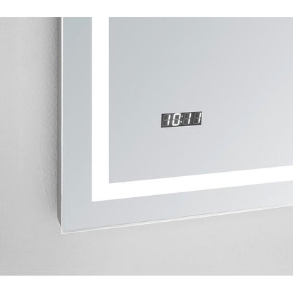 Aquadom Daytona 40" x 30" Rectangle Ultra-Slim Frame LED Lighted Bathroom Mirror With Defogger