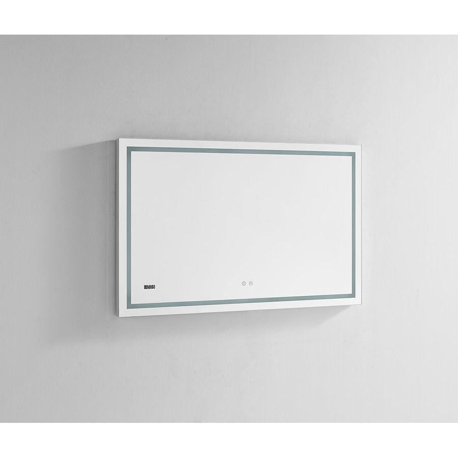 Aquadom Daytona 40" x 30" Rectangle Ultra-Slim Frame LED Lighted Bathroom Mirror With Defogger