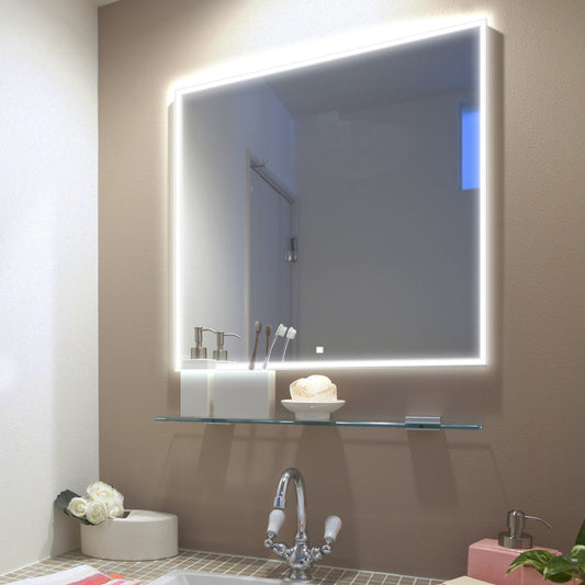 Aquadom Edge 30" x 32" LED Lighted Mirror