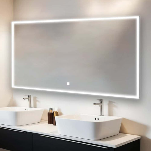 Aquadom Edge 72" x 32" LED Lighted Mirror