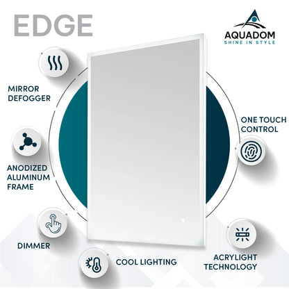 Aquadom Edge 84" x 32" LED Lighted Mirror