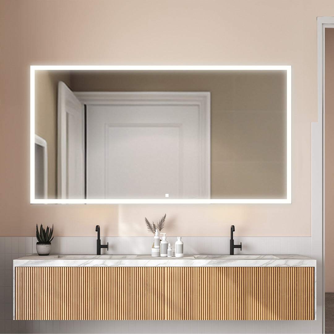 Aquadom Edge 96" x 32" LED Lighted Mirror