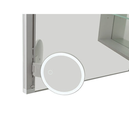 Aquadom Royal 60" x 30" Triple Door Medicine Cabinet With 3x LED Magnifying Mirror